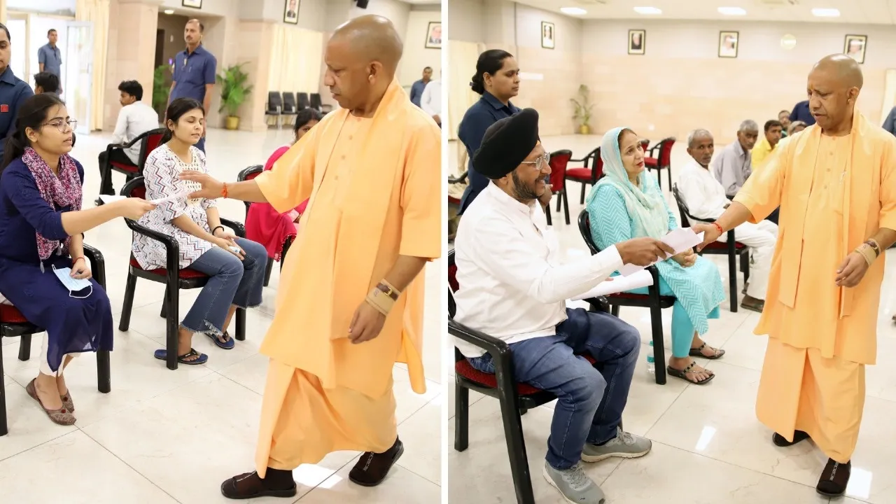 मुख्यमंत्री योगी ने अपने सरकारी आवास पर लगाया 'जनता दर्शन', बोले- आमजन के कार्यों में अनदेखी कतई बर्दाश्त नहीं 