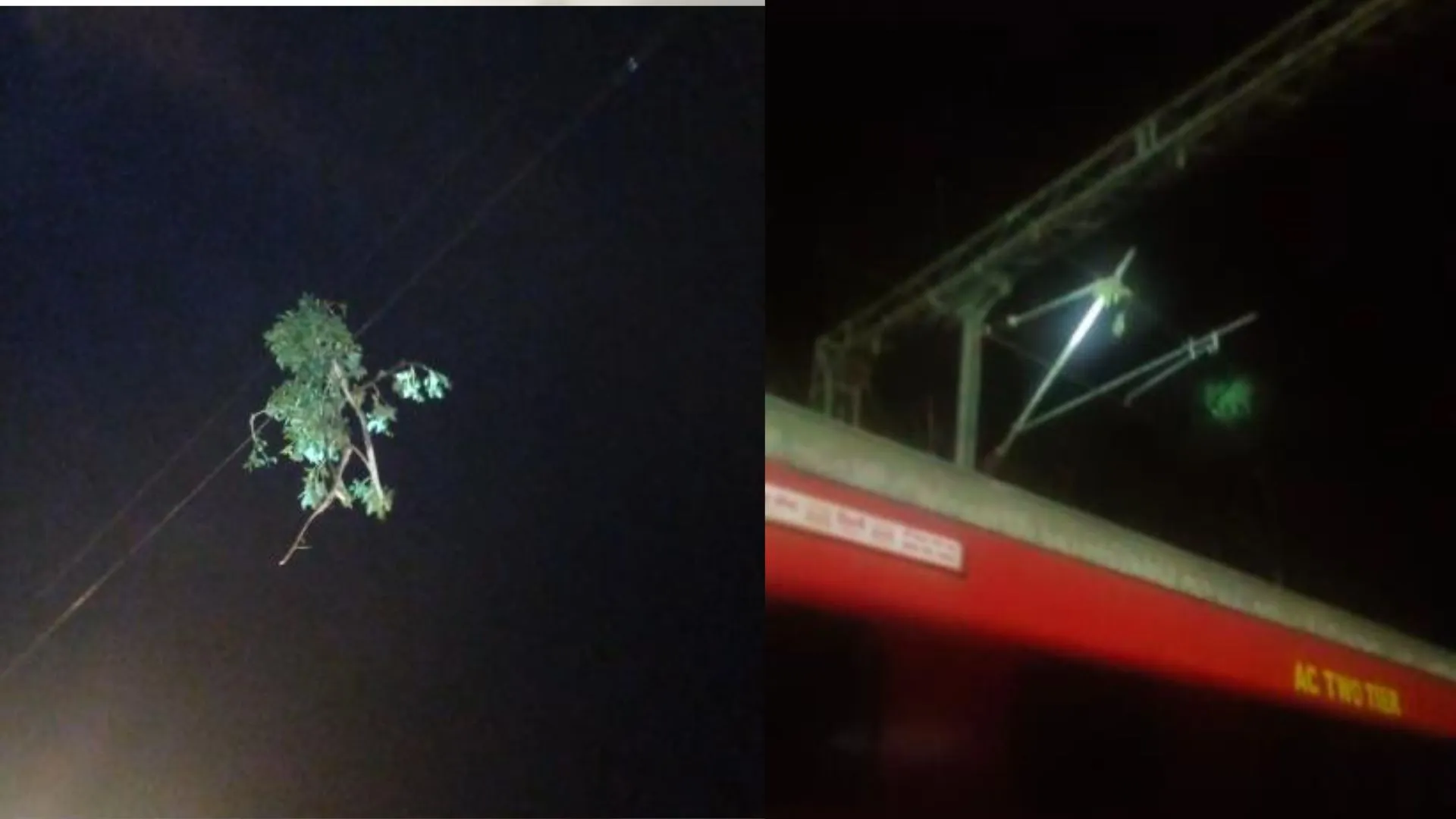 बरेली: आंधी में पेड़ गिरने से ओएचई ट्रेन के पेंटोग्राफ में उलझी, इन ट्रेनों का संचालन हुआ प्रभावित