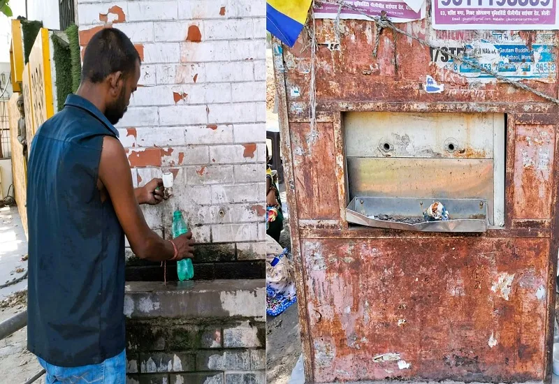 मुरादाबाद: व्यवस्था बदहाल, कहीं टूटी टोटी तो कहीं वाटर कूलर खराब, कई स्थानों पर खराब पड़े सार्वजनिक प्याऊ