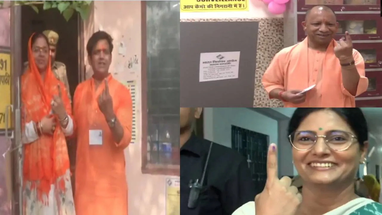 यूपी में सातवें चरण का मतदान जारी, सीएम योगी और रवि किशन समेत इन दिग्गजों ने डाला वोट 