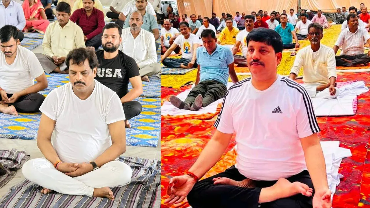गोंडा: ग्रामीण इलाकों में भी योग दिवस की धूम, विधायकों ने अपने क्षेत्र में किया योग  