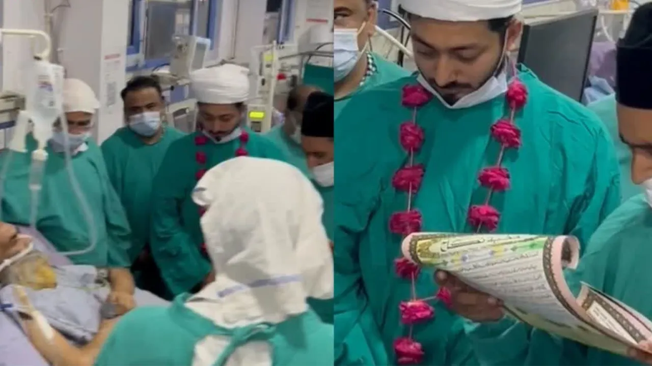 पिता की इच्छा पर आईसीयू में हुई फिल्मी शादी, डॉक्टर और स्टाफ बने गवाह