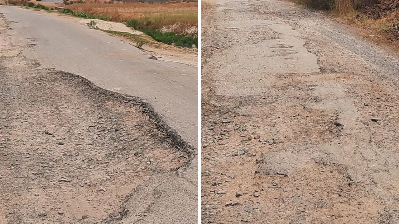 Unnao: पोनी रोड के क्षतिग्रस्त मार्ग से टूट रही वाहन सवारों की कमर; महत्वपूर्ण मार्ग की ओर जिम्मेदारों का नहीं कोई ध्यान 