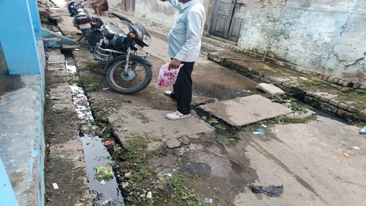 चारों तरफ फैली गंदगी : मूलभूत सुविधा से महरूम गुलाम अलीपुरा के बाशिंदे