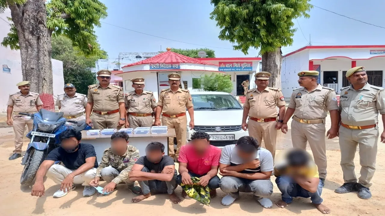 चोरी का पर्दाफाश :  अंतर्जनपदीय गिरोह के छह सदस्य गिरफ्तार