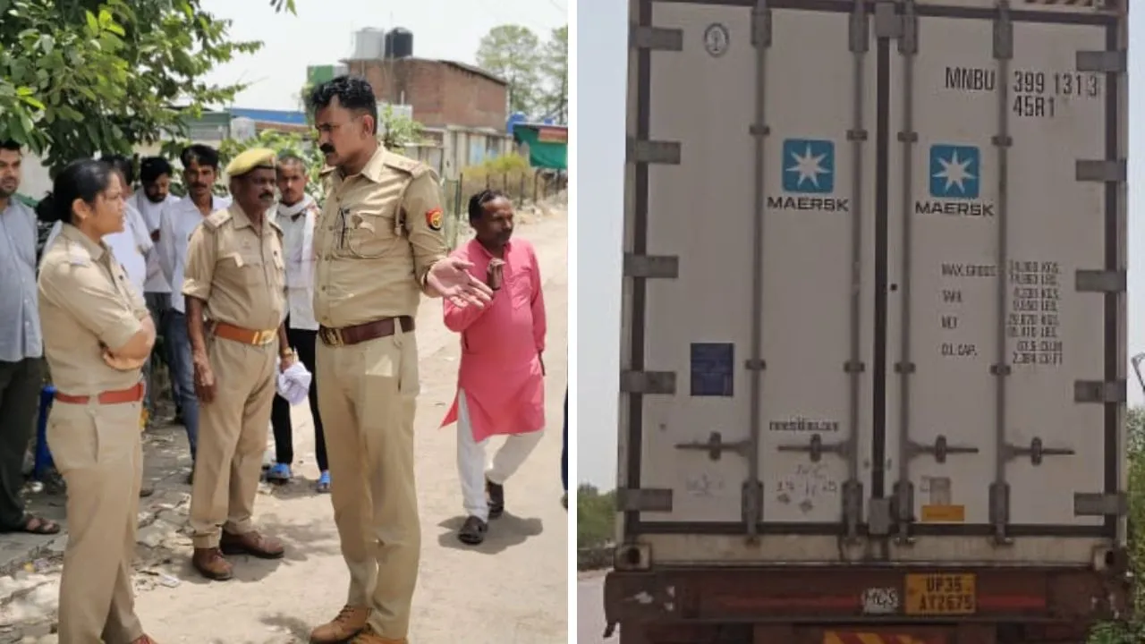 Unnao: हिन्दू संगठन ने पकड़ा प्रतिबंधित मांस से लदा स्लाटर हाउस का फ्रीजर कंटेनर, पुलिस पर मिलीभगत का आरोप