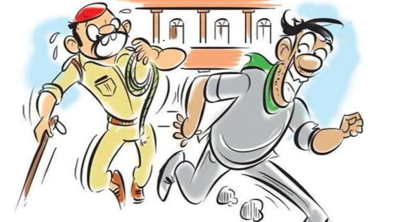 लखनऊ :  पुलिस कस्टडी से लुटेरा फरार, सिपाहियों पर गिरी गाज