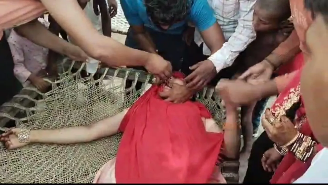 बहराइच: गोला बनाते समय मकान में विस्फोट, महिला और बच्चा बेहोश