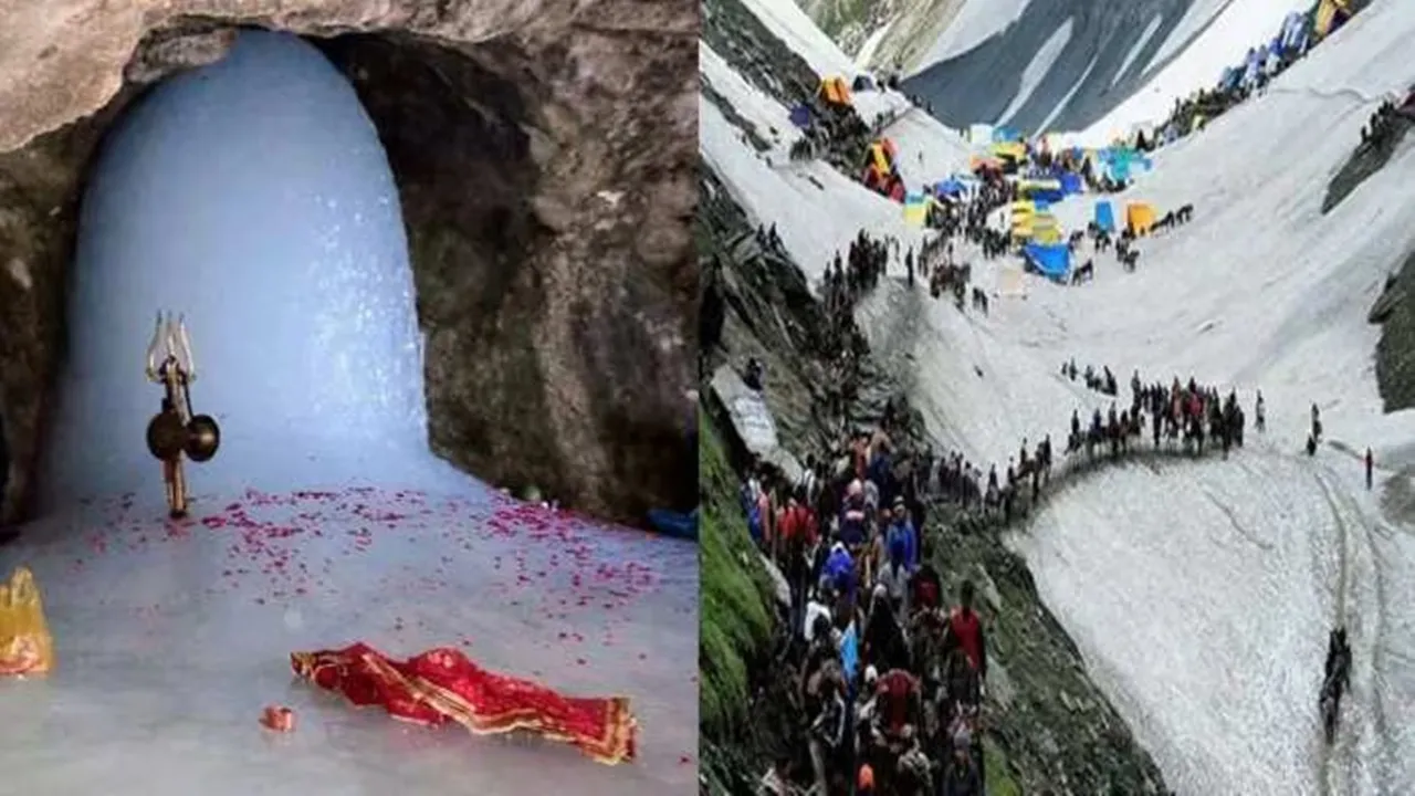 Amarnath Yatra 2024: जम्मू से 4,800 से अधिक तीर्थयात्रियों का जत्था अमरनाथ गुफा मंदिर के लिए रवाना 