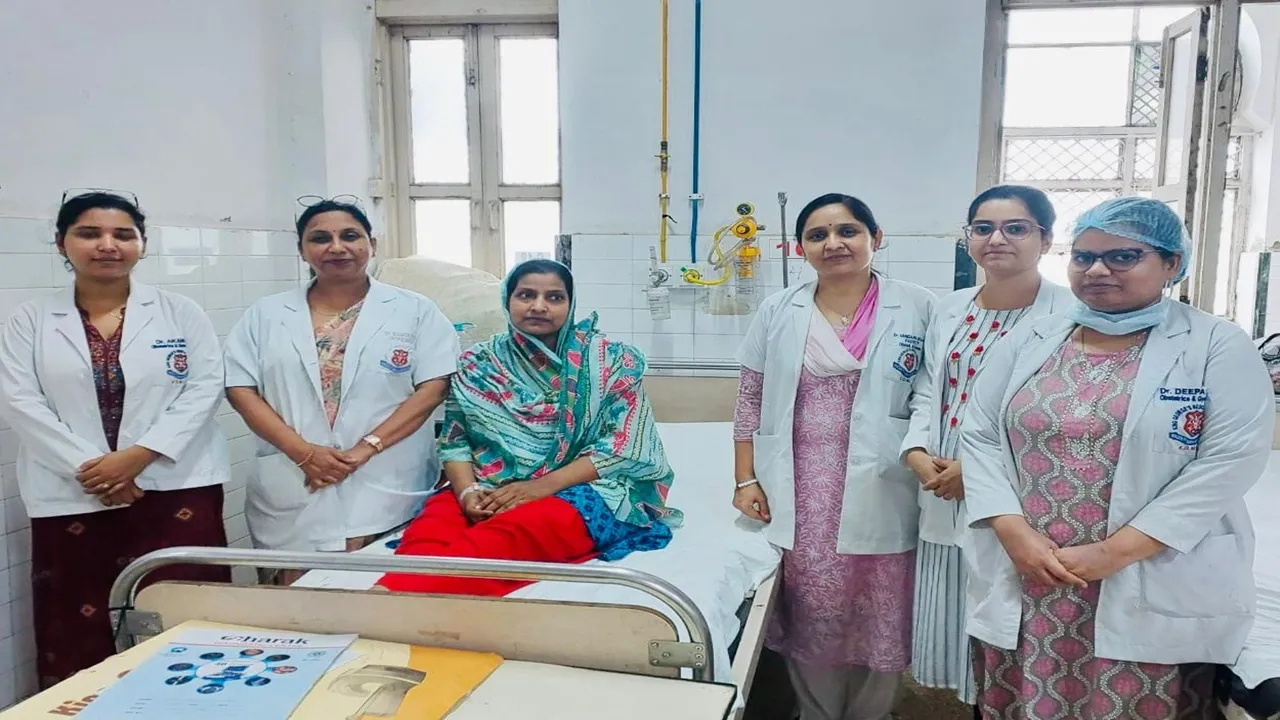 लखनऊ: गर्भाशय से निकला चार किलो का फाइब्रॉइड, 36 सप्ताह के गर्भ के जितना फूल गया था पेट