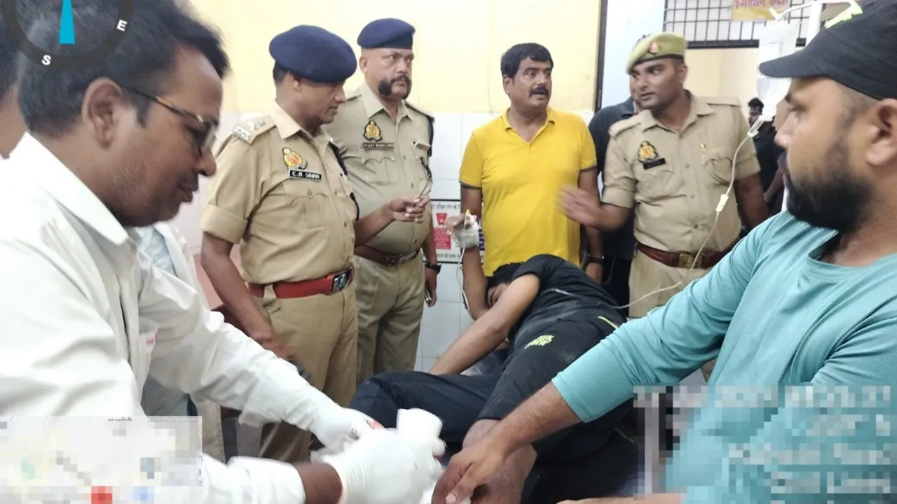 बाराबंकी: डीजल चोरों और पुलिस के बीच हुई मुठभेड़, एक बदमाश के पैर में लगी गोली, चार गिरफ्तार