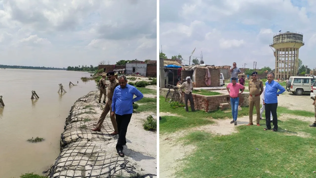 Unnao: गंगा का जलस्तर बढ़ने से सता रहा बाढ़ का खतरा; जिलाधिकारी के निर्देश पर एडीएम व एएसपी ने लिया कटान क्षेत्र का जायजा