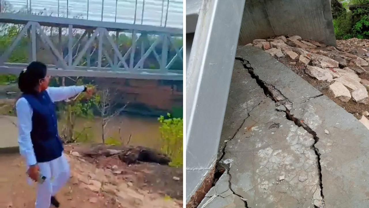 Chitrakoot: जिला पंचायत सदस्य के दौरे के बाद स्काई वाक ग्लास ब्रिज आया चर्चा में; पुल की गुणवत्ता पर उठे सवाल
