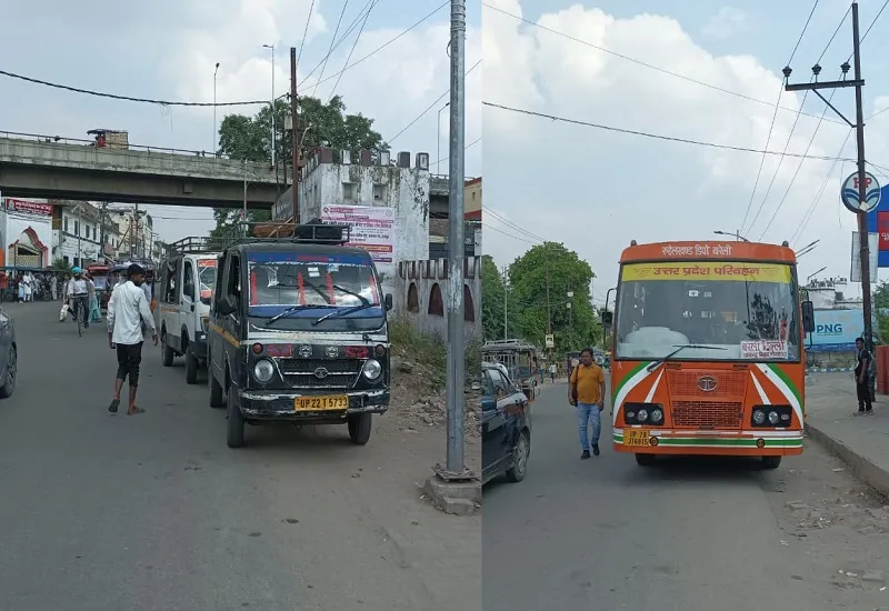 रामपुर : थाने के सामने धड़ल्ले से बसों में भरी जा रहीं सवारियां, जिलाधिकारी का आदेश हुआ बेअसर