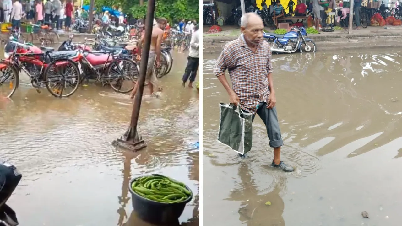 Farrukhabad: सातनपुर सब्जी मंडी हुई जल मग्न; आढ़तियों में आक्रोश, जिला प्रशासन को दी चेतावनी, बोले- समस्याओं का करें समाधान वरना...