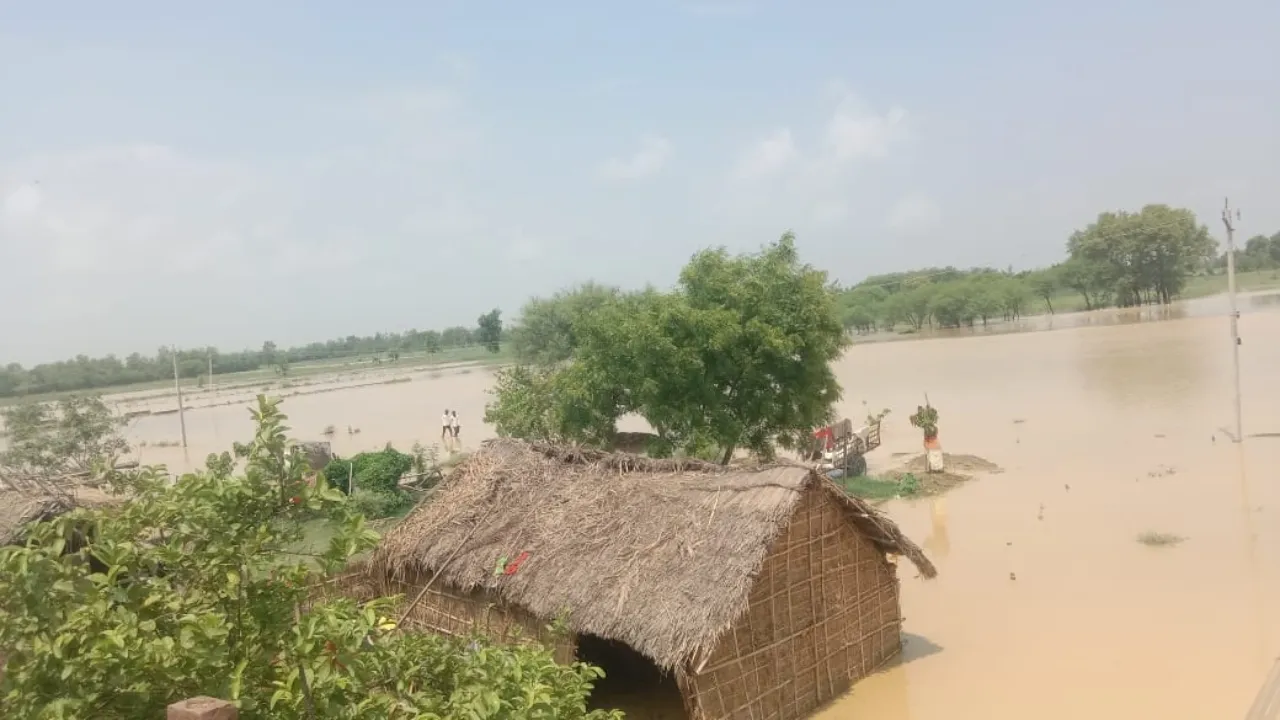तराई क्षेत्र में बाढ़ का कहर : कई गांव में घुसा पहाड़ी नाले की बाढ़ का पानी, डूब कर 5 वर्षीय मासूम की मौत