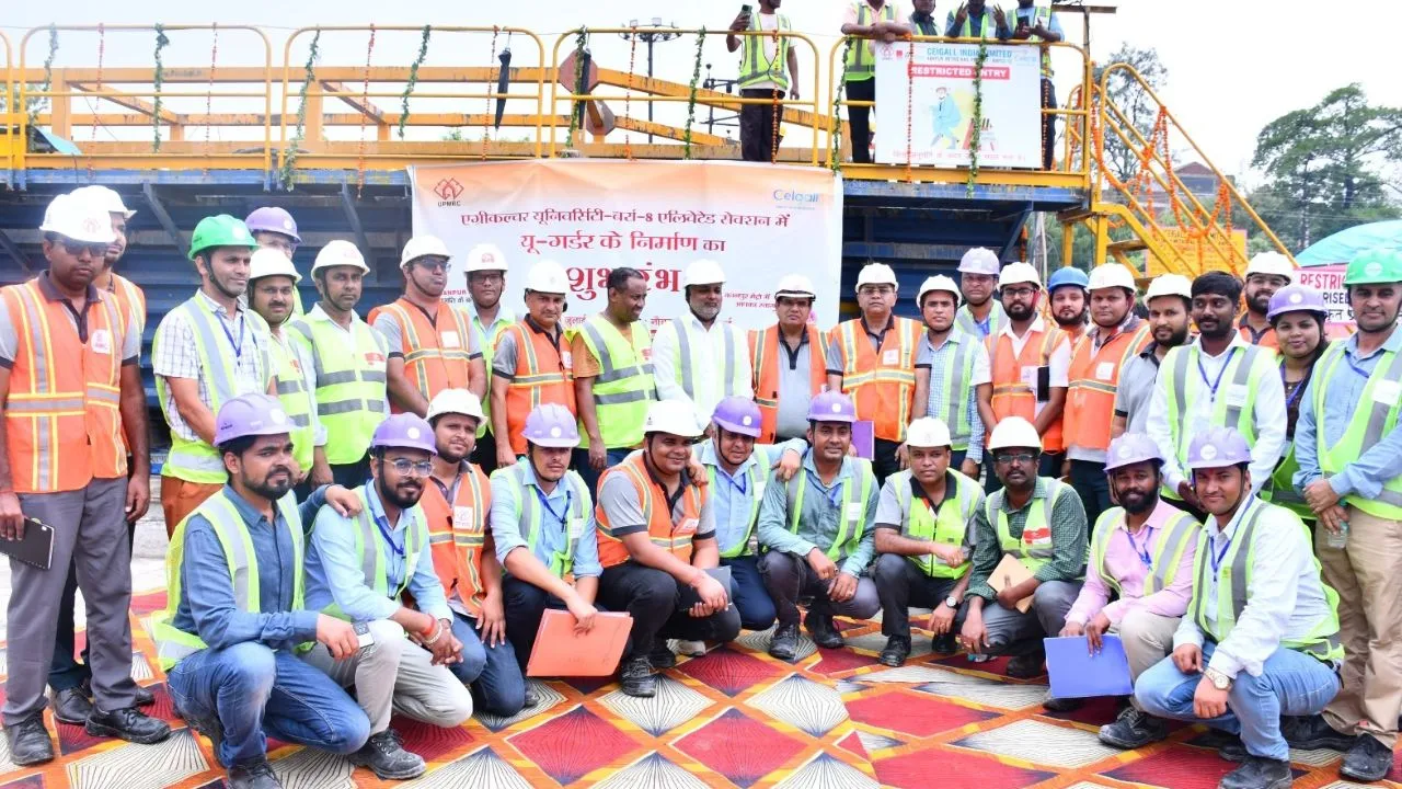 Kanpur: मेट्रो कॉरिडोर-2: एलिवेटेड सेक्शन के यू-गर्डर की ढलाई का काम शुरू; अधिकारियों ने दिए जल्द कार्य पूरा करने के निर्देश
