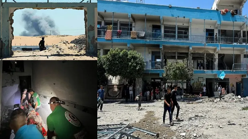 Israel Gaza War :  गाजा में नमाज के दौरान इजरायल ने स्कूल पर दागे रॉकेट, 100 से अधिक फिलिस्तीनियों की मौत