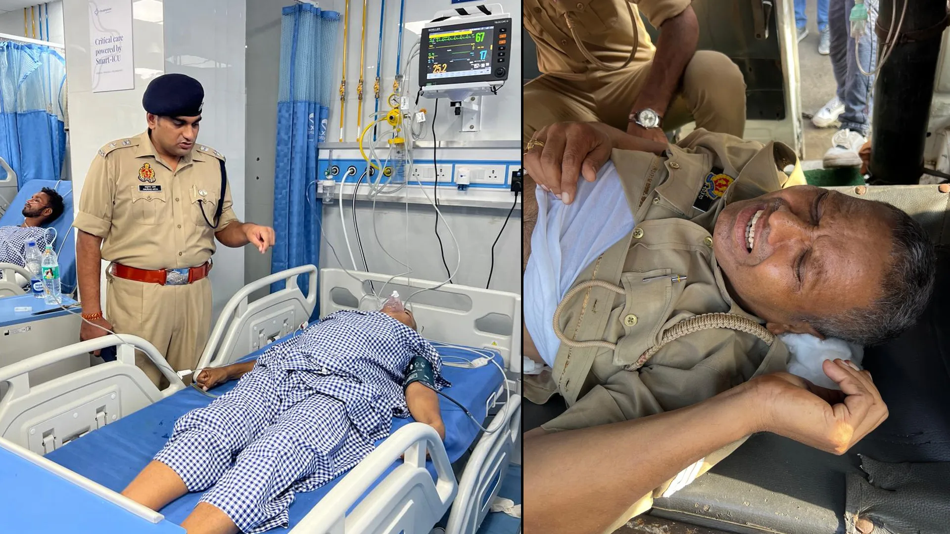 बरेली : जरा सी चूक और पुलिसकर्मी के पेट से दो गोलियां आरपार, दौड़ पड़े अधिकारी