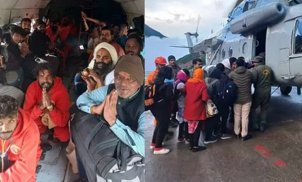 रुद्रप्रयाग: केदारनाथ में मौसम साफ होते ही रेस्क्यू ऑपरेशन फिर हुआ शुरू