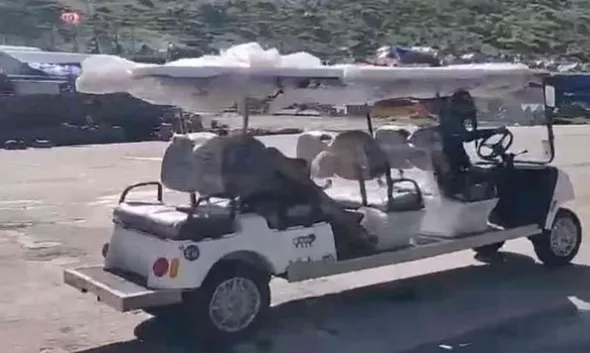 देहरादून: केदारनाथ पहुंची गोल्फ इलेक्ट्रिक कार