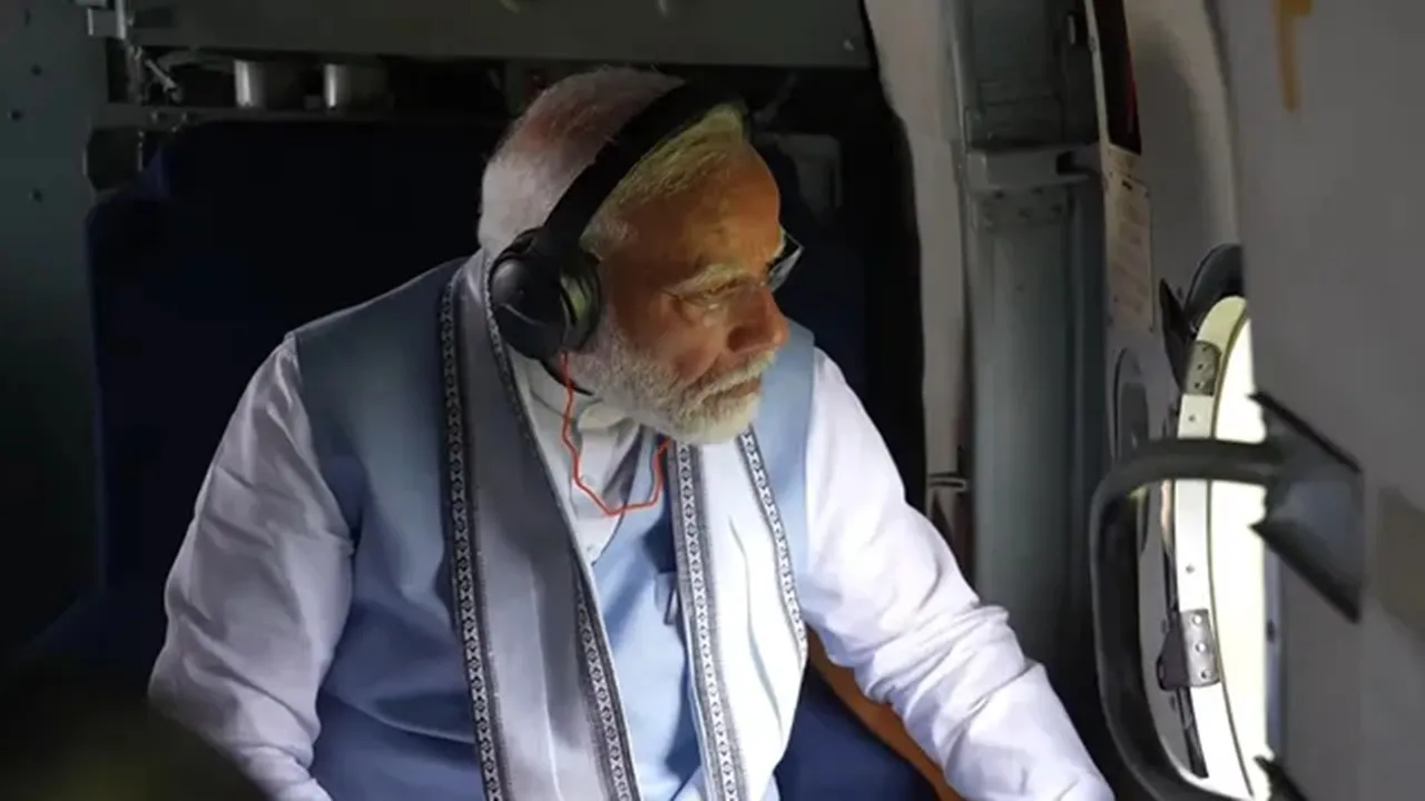 प्रधानमंत्री मोदी ने भूस्खलन प्रभावित वायनाड का किया हवाई सर्वेक्षण