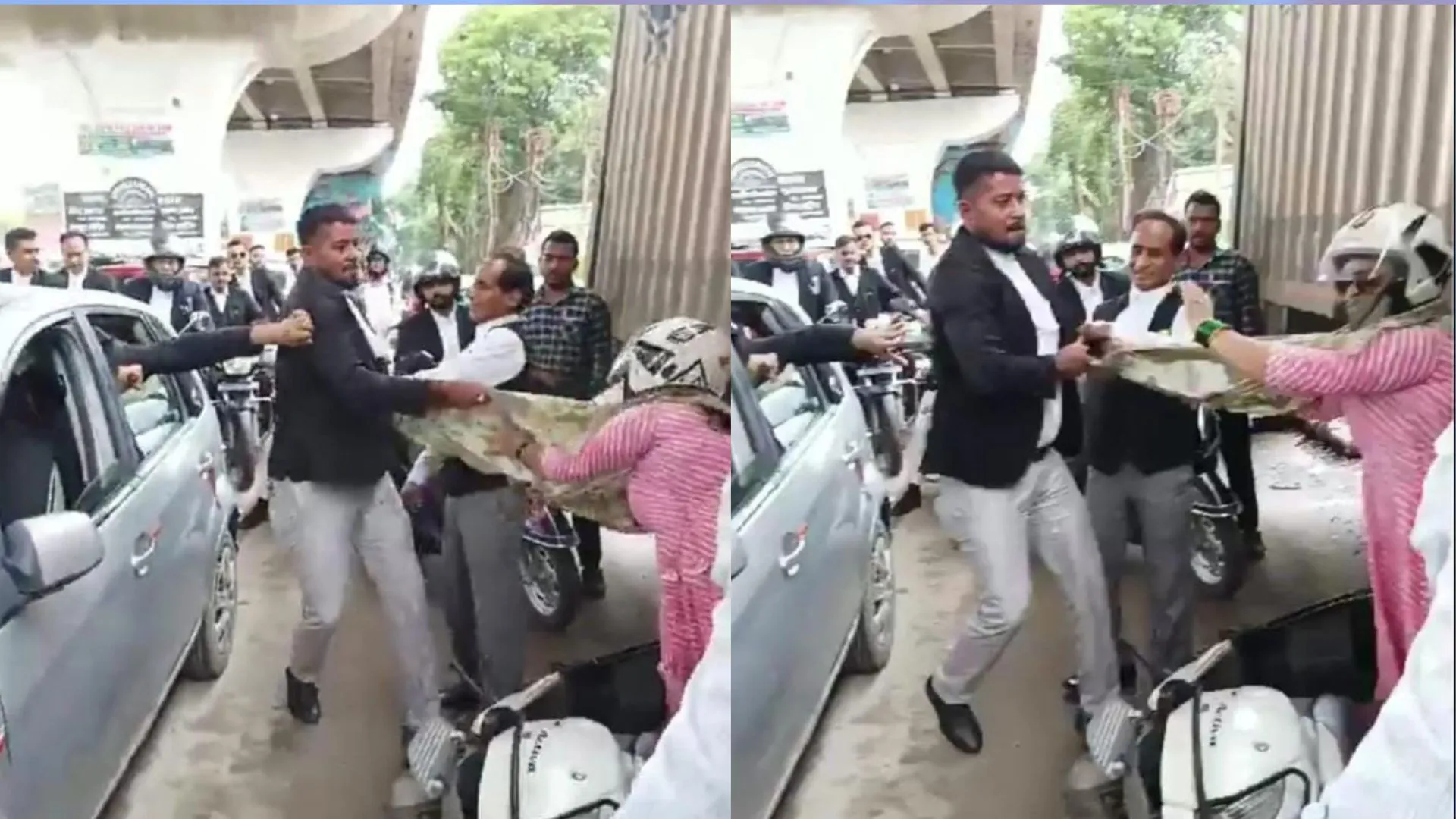 प्रयागराज: हाईकोर्ट कर्मी की पत्नी का दुपट्टा खींचने वाले वकील के खिलाफ केस दर्ज, पुलिस ने की बड़ी कार्रवाई