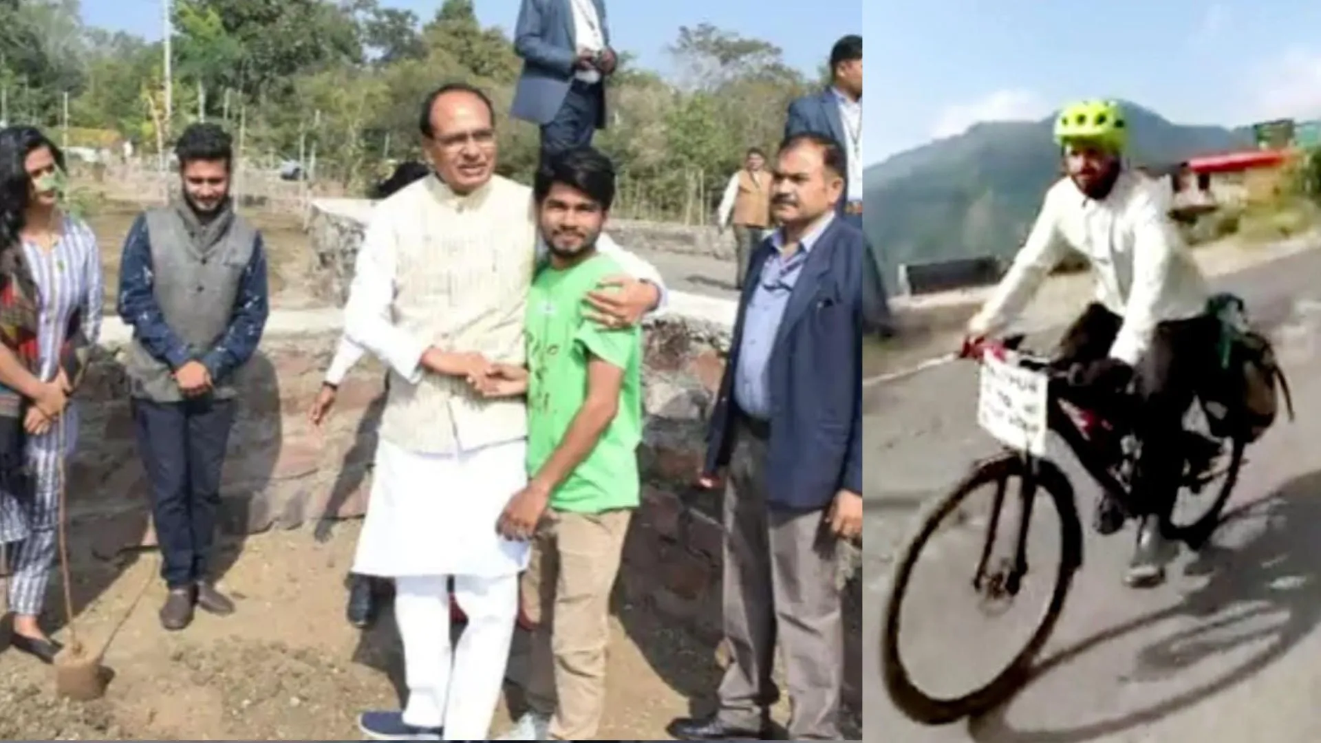 मिट्टी की उर्वरा शक्ति को बचाने का संदेश देने निकले मोहित, 30 हजार किमी की यात्रा पर साइकिल से पहुंचे प्रयागराज