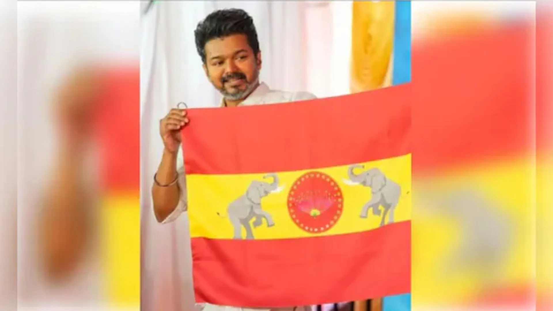 अभिनेता से राजनेता बने विजय ने जारी किया अपनी पार्टी का ध्वज