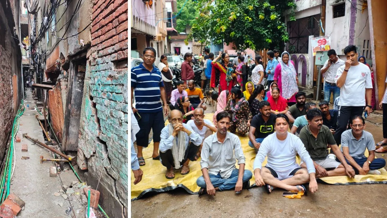 कानपुर में फर्श धंसने के बाद अब उसी मकान की गिरी दीवार...लोग बोले- मेट्रो बनने के कारण मन में बना रहता हादसे का डर