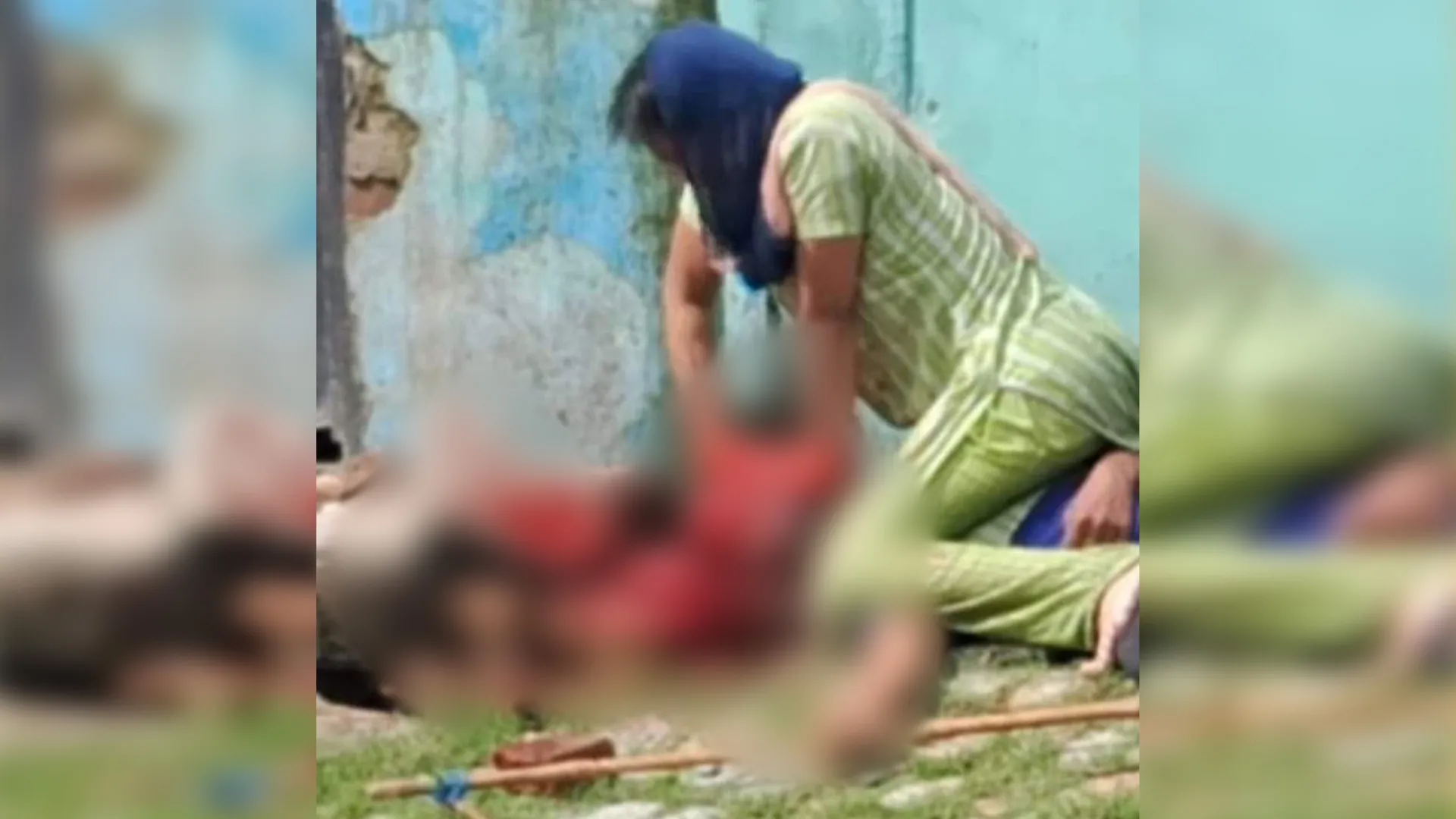 शाहजहांपुर: दिल दहला देने वाली तस्वीर, शराबी पति को ईंट से कुचलकर मार डाला