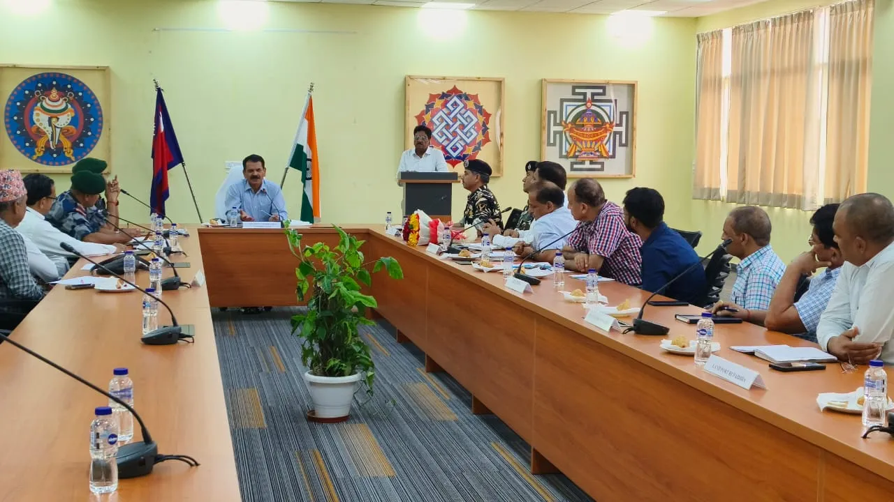 इंटीग्रेटेड चेक पोस्ट पर चेयरमैन का निरीक्षण : भारत -नेपाल के अधिकारियों के साथ की बैठक