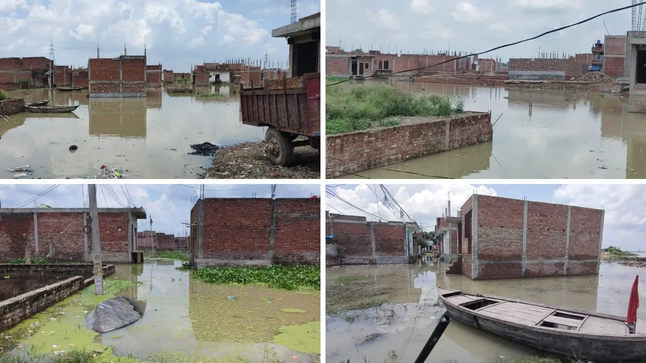 Unnao: चेतावनी बिंदु पर पहुंचा गंगा का जलस्तर; घरों के अंदर घुसा पानी, जान जोखिम में डालकर लोग आवागमन करने पर मजबूर