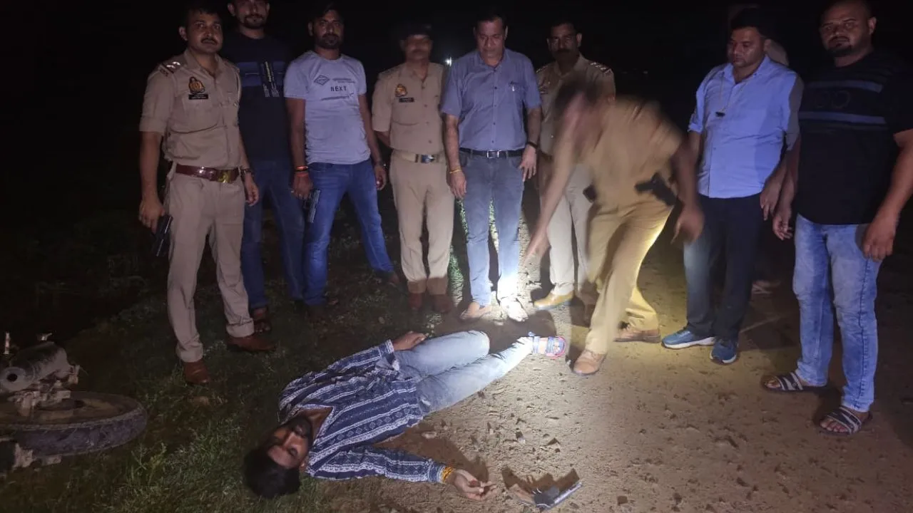 Auraiya: पुलिस-बदमाशों के बीच मुठभेड़...एक के पैर में लगी गोली, पांच आरोपी गिरफ्तार, शराब पीने की लत ने बना दिया लुटेरा