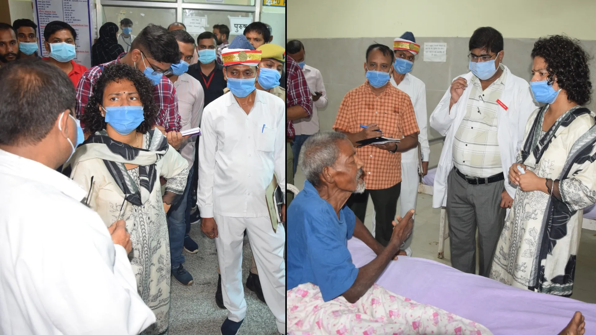 लखीमपुर खीरी : जिला अस्पताल में अचानक पहुंचीं डीएम तो खुल गई व्यवस्थाओं की पोल, जमकर फटकारा