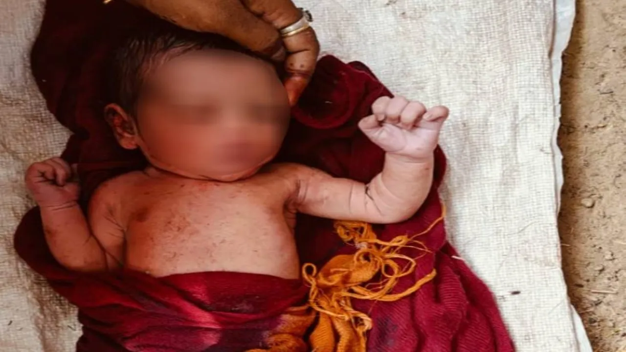 जन्माष्टमी पर जन्मी बच्ची को मां ने फेंका : झाड़ियों में मिली, राहगीरों ने पुलिस को सौंपा