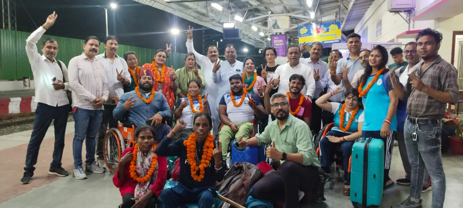 रुद्रपुर: श्रीनगर कश्मीर रवाना हुई व्हीलचेयर बास्केटबॉल की टीम