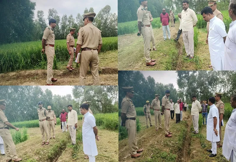 मुरादाबाद : बवाल के बाद डीआईजी मुनिराज जी ने किया घटनास्थल का निरीक्षण, ग्रामीणों से कहा, निष्पक्ष कार्रवाई करेगी पुलिस