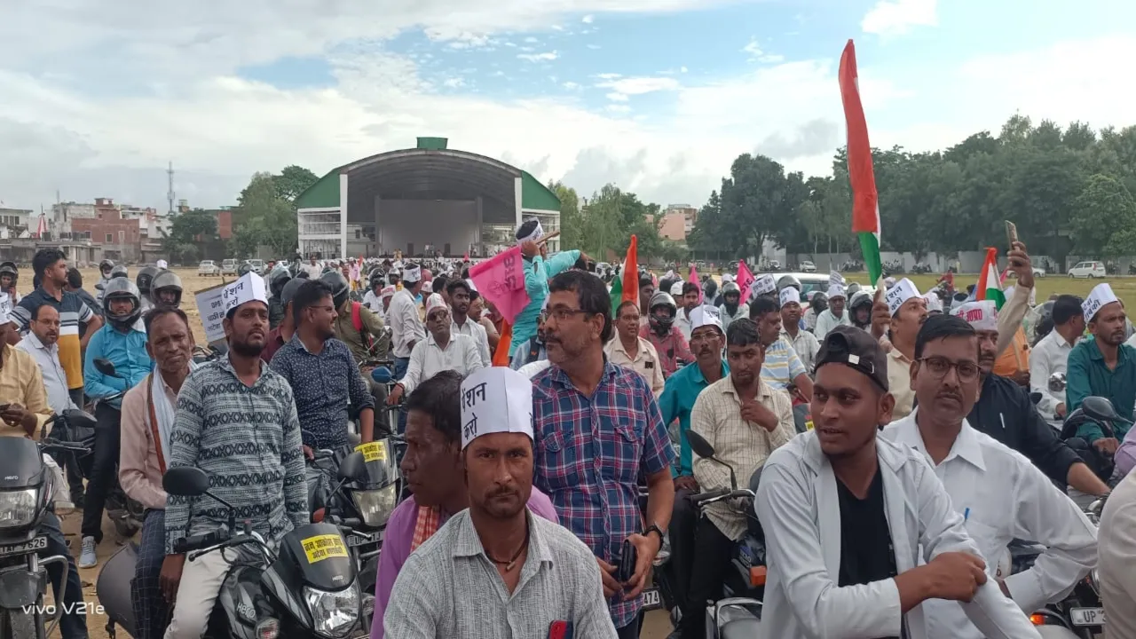पुरानी पेंशन बहाली को लेकर कर्मचारियों ने भरी हुंकार : अटेवा के नेतृत्व में निकाली जन आक्रोश बाइक रैली