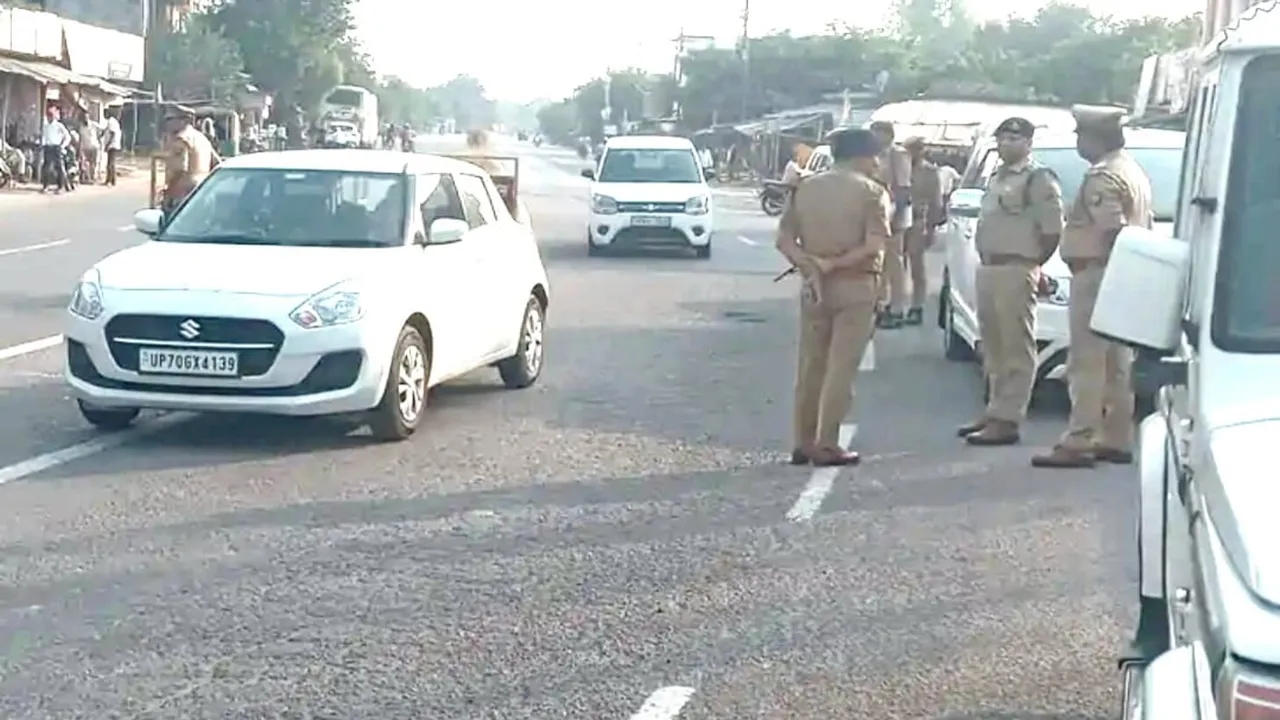 फूलपुर उपचुनाव: चप्पे-चप्पे पर पुलिस का पहरा, बैरिकेडिंग लगाकर वाहनों की तलाशी शुरू