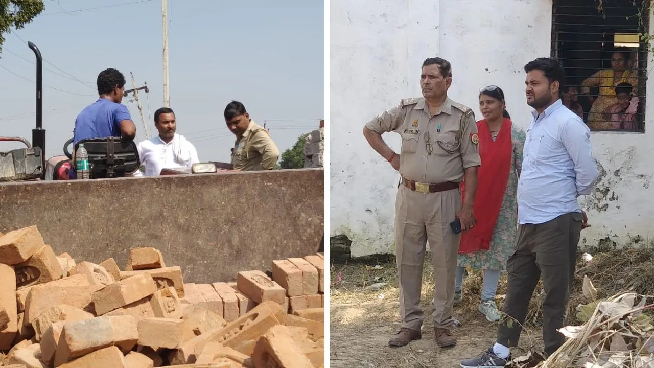 Kannauj में आंगनबाड़ी केंद्र के भवन का मामला: खुरदइया में निर्माण करने पहुंचे मिस्त्री व श्रमिक, प्रधान ने वापस लौटाया