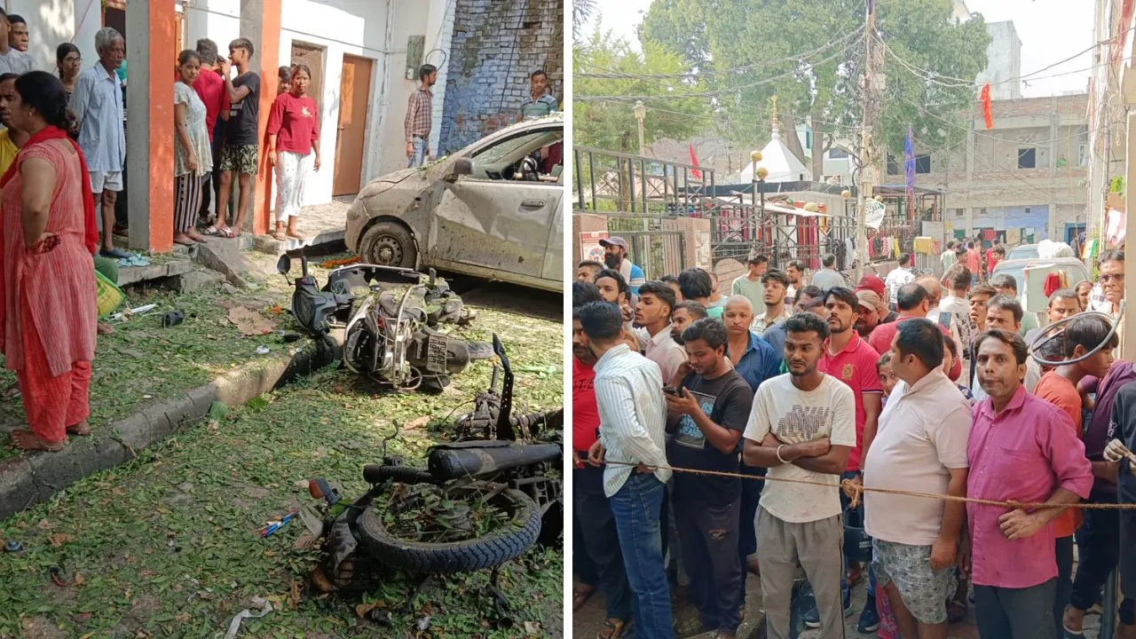 Kanpur: बारूद में विस्फोट की चपेट में आए दंपती की मौत, चार घायल, कई मकानों में आई दरारें, वाहन भी हुए क्षतिग्रस्त