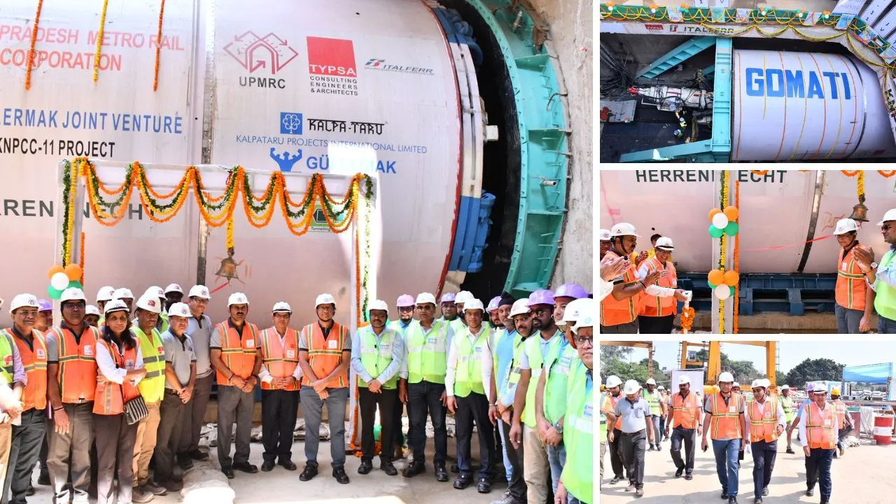 Kanpur मेट्रो कॉरिडोर-2 में टनल निर्माण की हुई शुरुआत, रावतपुर-डबल पुलिया अंडरग्राउंड सेक्शन में टीबीएम मशीन ‘गोमती‘ लॉन्च 