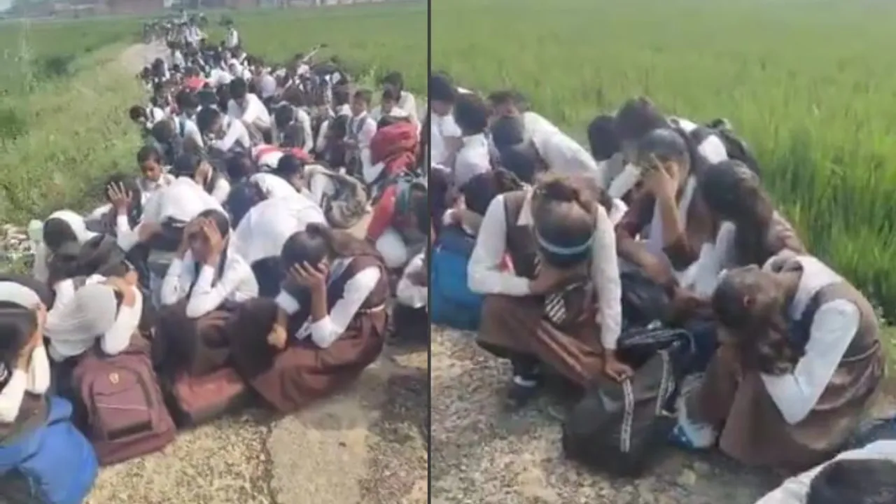 बच्चों का यह दुख देख दहल जायेंगे आप,  प्रबंधक ने बच्चों को धूप में बैठाया, वीडियो बनाकर किया वायरल