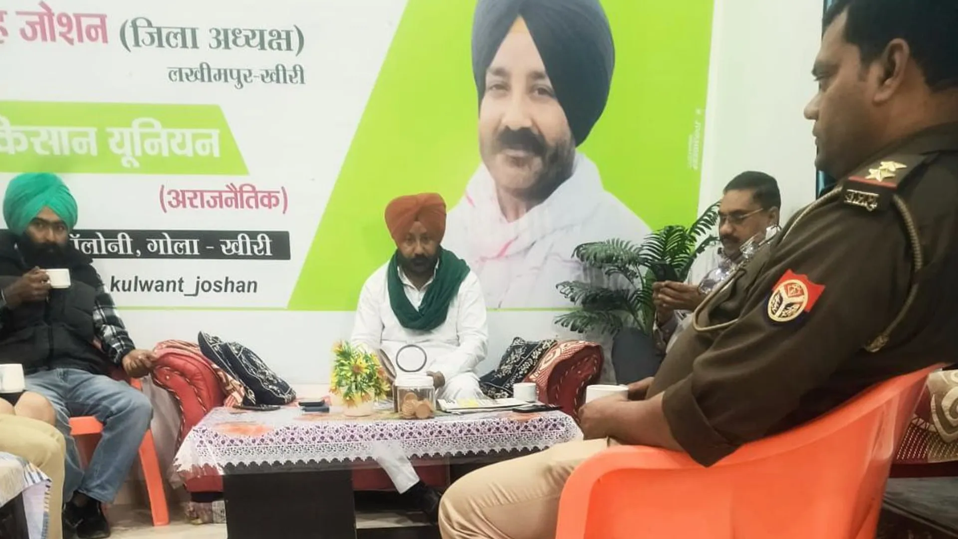 लखीमपुर खीरी: भाकियू जिलाध्यक्ष को पुलिस ने किया घर पर नजरबंद