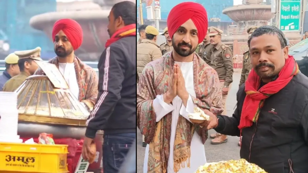 दिलजीत दोसांझ ने चखा लखनऊ के मक्खन मलाई का स्वाद, 80 की जगह दुकानदार को दिए 500 रुपए