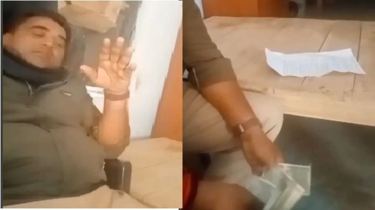 Raebareli News ..... इसमें कोतवाल साहब का भी हिस्सा है, सिपाही का घूस लेते Video viral