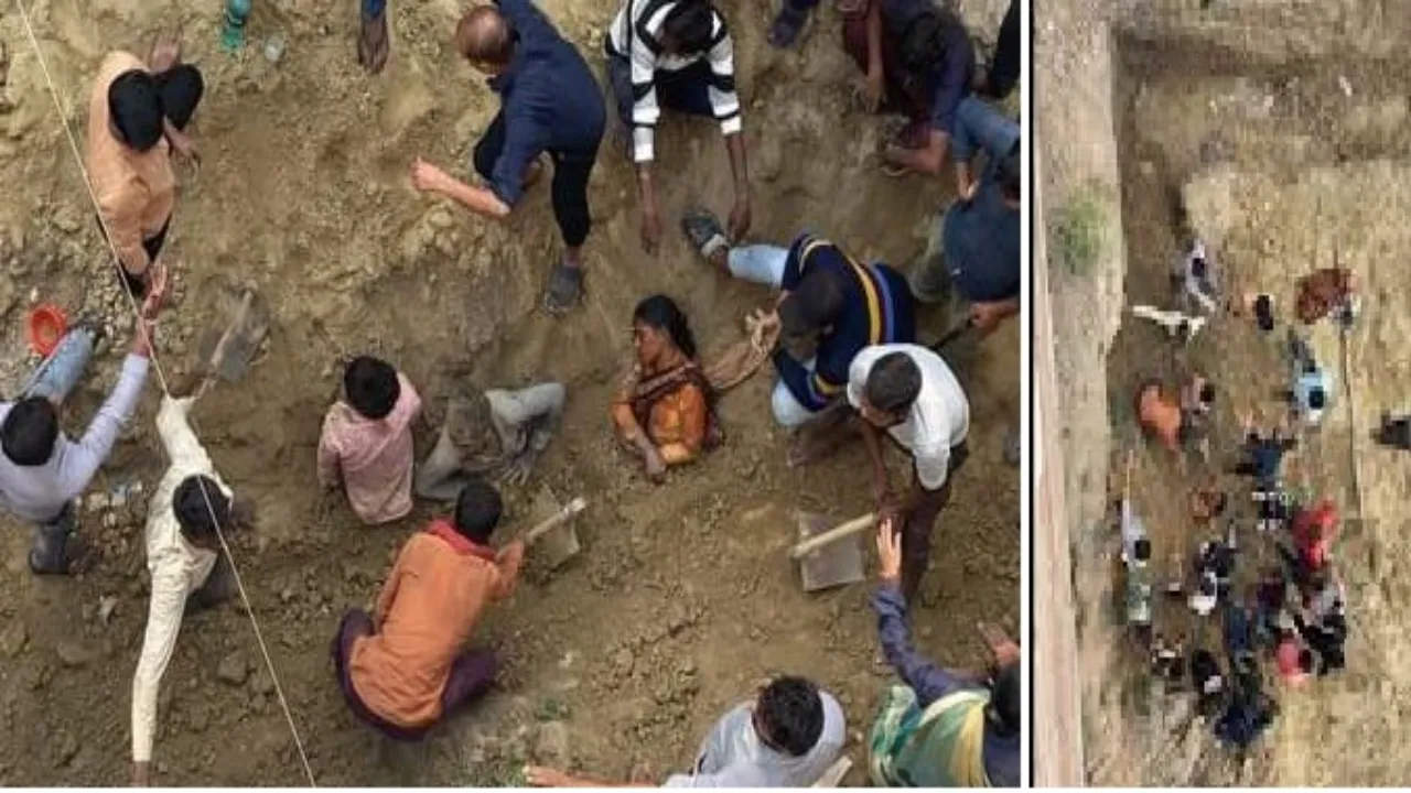 Lucknow News :  रो-हाउस बनाते समय मिट्टी धंसी, महिला समेत तीन मजदूर दबे