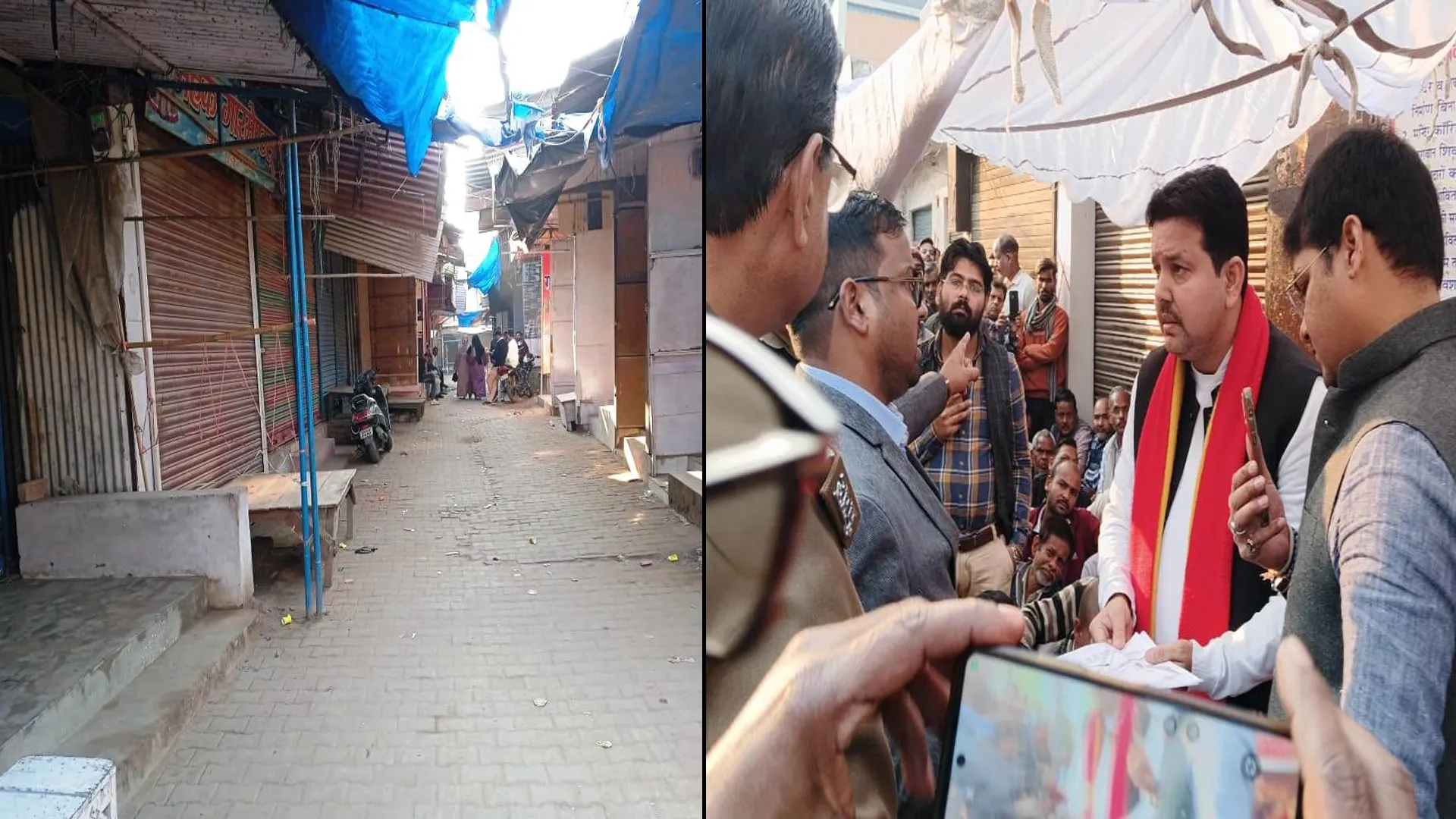 लखीमपुर खीरी: कॉरिडोर सौंदर्यीकरण के लिए तोड़फोड़ से व्यापारियों में आक्रोश