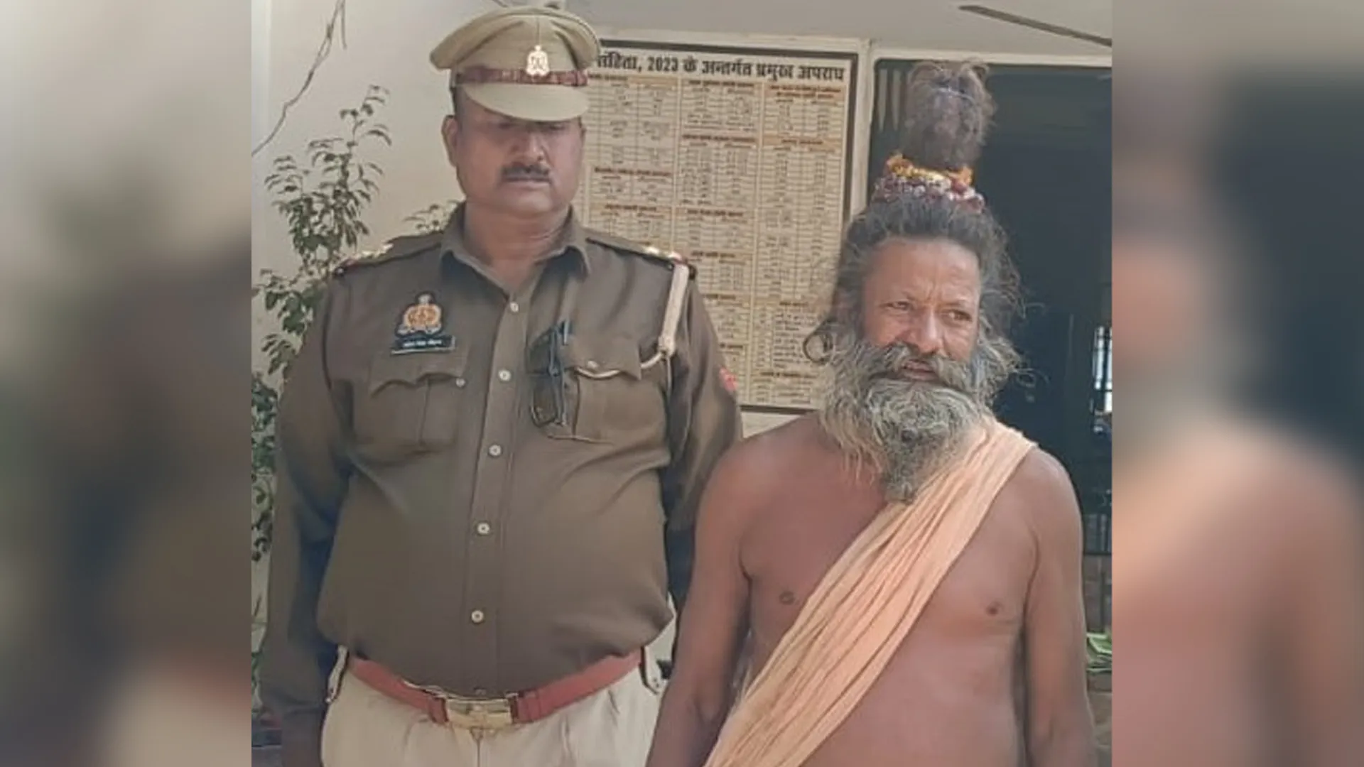 शाहजहांपुर: 32 साल से फरार चल रहा वारंटी, साधू के भेष में गिरफ्तार